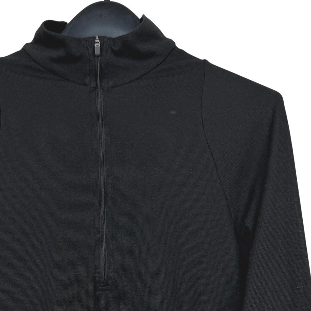 Patagonia Capilene 2 QUARTER ZIP Base Layer Mens Large Performance Top Black 1/4